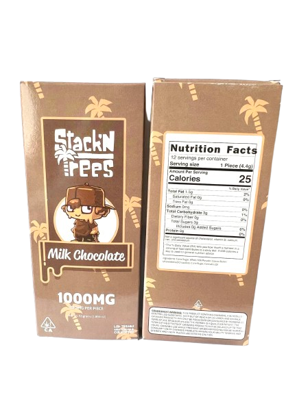 Stacks N Trees Chocolate Bar 1000mg Stacks N Trees Chocolate Bar 1000mg